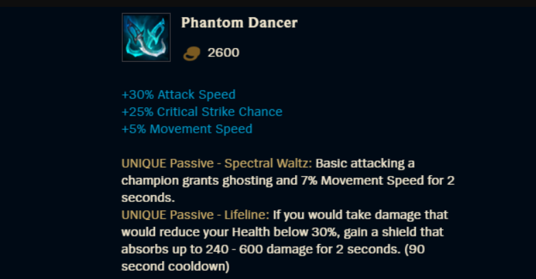 Phantom Dancer Guide - LOL Fanatics