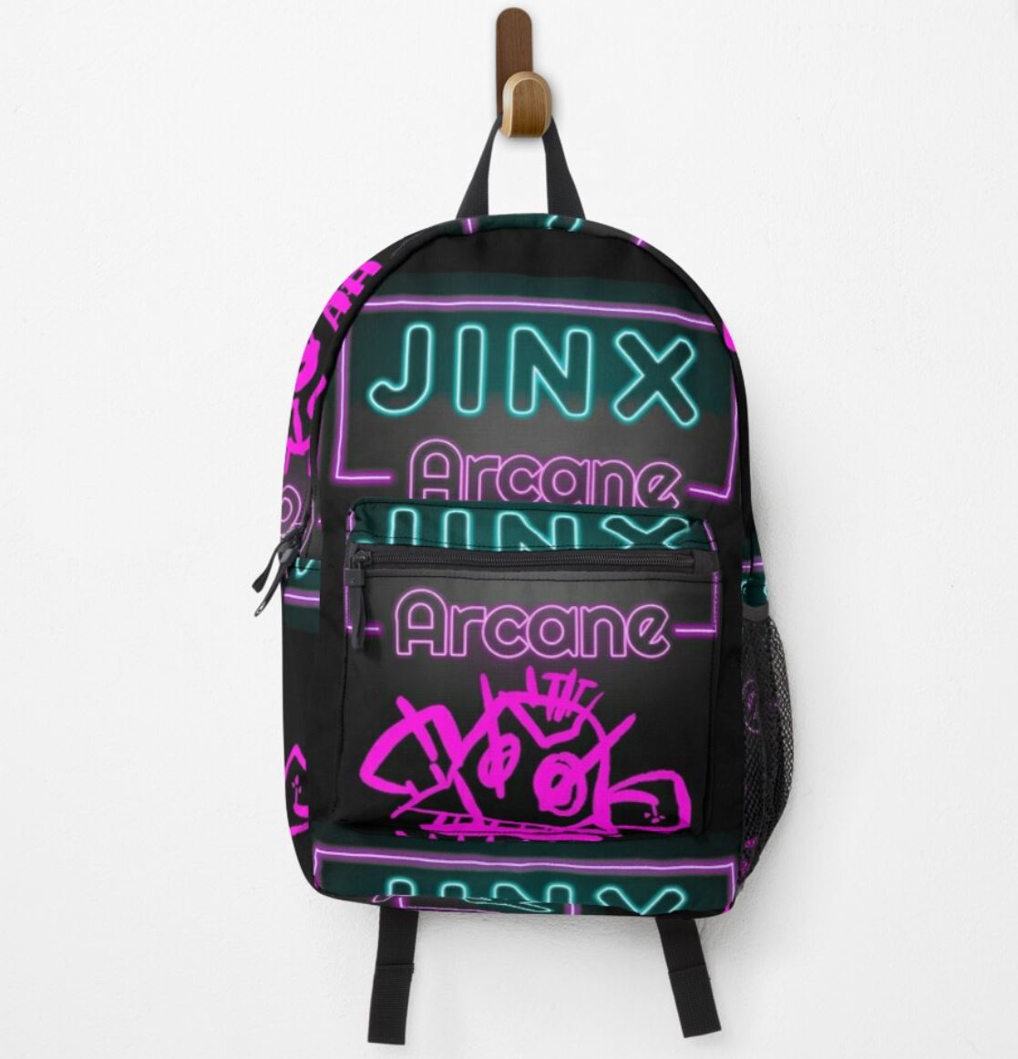 Arcane League of Legends Jinx Monkey Tote Bag 